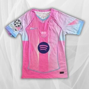 Raphinha Barcelona Soccer Pink Jersey